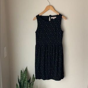 Ann Taylor Loft knit dot dress S